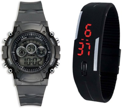 Sir Time Syn,led pack of 2 Digital Watch  - For Men & Women   Watches  (Sir Time)