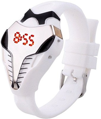 Pappi Boss Unique Sporty Fashionable Trendy Silicone Jelly Slim White Snake Dragon Led Digital Watch  - For Boys & Girls   Watches  (Pappi Boss)