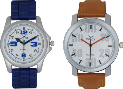 

Volga Branded Leather Quality Designer Dial Diwali Special Combo55 Designer Sport Looks WaterProof Mens Watch Watch - For Men