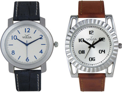 

Volga Branded Leather Quality Designer Dial Diwali Special Combo163 Designer Sport Looks WaterProof Mens Watch Watch - For Men
