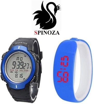 SPINOZA Blue timex digital stylish attractive watch set of2 Digital Watch  - For Boys   Watches  (SPINOZA)