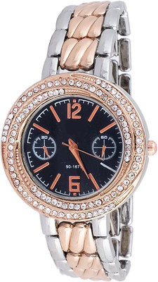 

Super Drool ST2967_WT_ROSEGOLDBLACK Watch - For Women