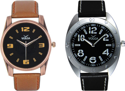 

Volga Branded Leather Quality Designer Dial Diwali Special Combo444 Designer Sport Looks WaterProof Mens Watch Watch - For Men