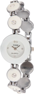 Torek Fabulus White Chain Analog Watch  - For Women   Watches  (Torek)