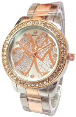 SPINOZA sooms coper and silver metal strap with fancy dial Analog Watch  - For Women   Watches  (SPINOZA)