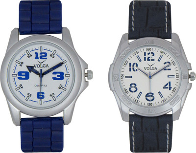 

Volga Branded Leather Quality Designer Dial Diwali Special Combo52 Designer Sport Looks WaterProof Mens Watch Watch - For Men