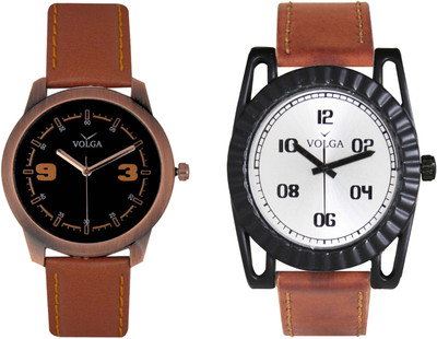 

Volga Branded Leather Quality Designer Dial Diwali Special Combo429 Designer Sport Looks WaterProof Mens Watch Watch - For Men
