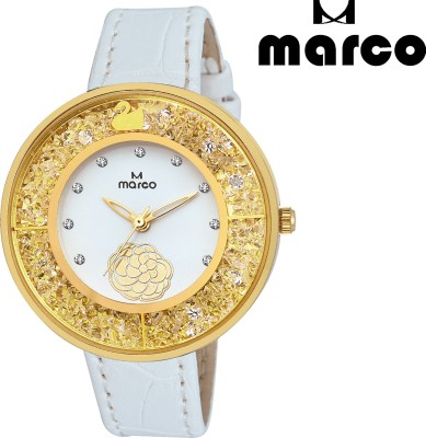 Marco JEWEL DIAMOND BEADS MR-LR M2 WHITE Analog Watch  - For Women   Watches  (Marco)