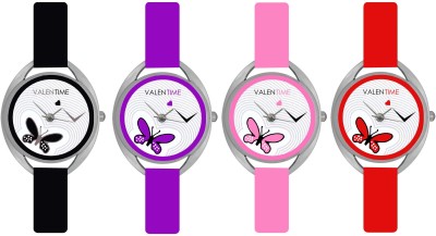 Valentime Branded New Latest Designer Deal Colorfull Stylish Girl Ladies6 19 Feb LOVE Couple Analog Watch  - For Girls   Watches  (Valentime)