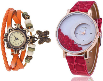 

MxRe Orange-Red-Wrist Watch - For Women