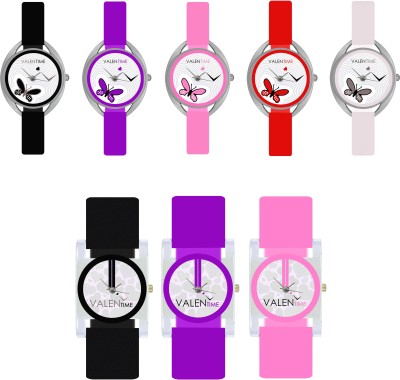 Valentime W07-1-2-3-4-5-6-7-8 New Designer Fancy Fashion Timex Collection Girls Analog Watch  - For Women   Watches  (Valentime)