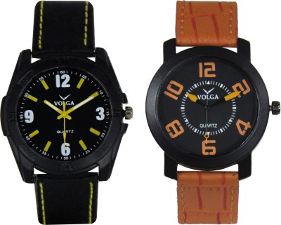 Volga Branded Leather Quality Designer Dial Diwali Special Combo305 Designer Sport Looks WaterProof Mens Watch Analog Watch  - For Men   Watches  (Volga)