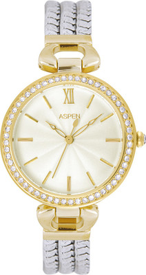 

Aspen AP1992 Aspen Gold Dial Ladies Watch- Vivid-AP1992 Watch - For Women
