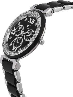 Youth Club PEARL-BLK DAZZEL BLACK CHRONOGRAPH Analog Watch  - For Women   Watches  (Youth Club)