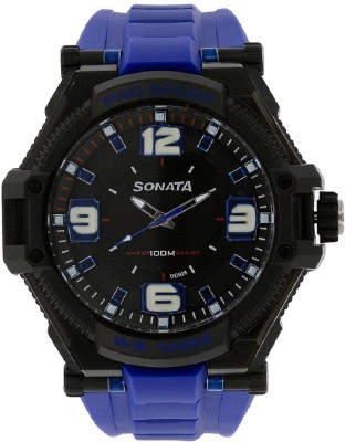 SF by Sonata Grey Dial Analog Watch for Men-NF77029PP03J Analog Watch  - For Boys   Watches  (SF)