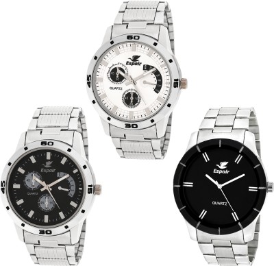 Espoir Combo ES109 Es109B Bahu Chronograph Pattern Analog Watch  - For Men   Watches  (Espoir)