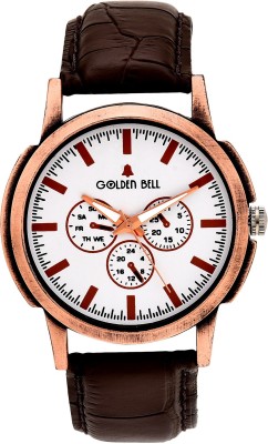 Golden Bell GB-721WDBrnStrap Elegant Analog Watch  - For Men   Watches  (Golden Bell)