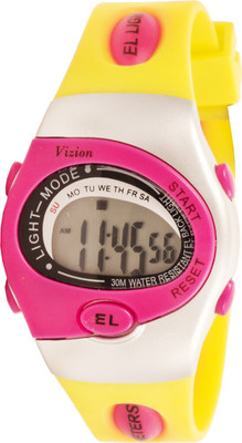 

Vizion 8551090-7PYELLOW Sports Series Watch - For Boys