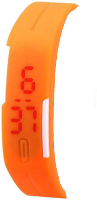 

Kissu Led Band Watch Combo of 2 Red And Orange Watch - For Couple