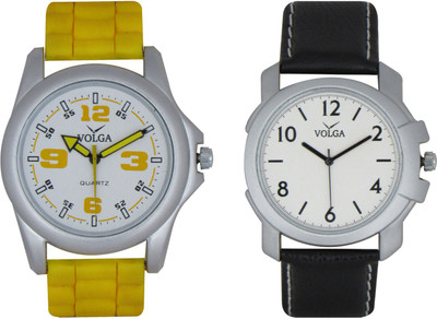 

Volga Branded Leather Quality Designer Dial Diwali Special Combo107 Designer Sport Looks WaterProof Mens Watch Watch - For Men