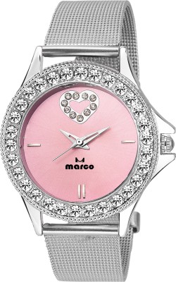 Marco DIAMOND MR-LR 6001 PINK-CH Analog Watch  - For Women   Watches  (Marco)