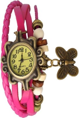 NS18 Vintage Butterfly Rakhi Watch Pink Analog Watch  - For Women   Watches  (NS18)