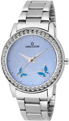 Decode Ladies Crystal Studded 21-030 Blue Watch  - For Women   Watches  (Decode)