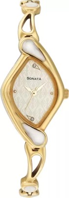 Sonata NG8073YM01C Sona Sitara Analog Watch  - For Women   Watches  (Sonata)