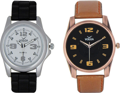 

Volga Branded Leather Quality Designer Dial Diwali Special Combo15 Designer Sport Looks WaterProof Mens Watch Watch - For Men