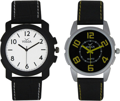 

Volga Branded Leather Quality Designer Dial Diwali Special Combo213 Designer Sport Looks WaterProof Mens Watch Watch - For Men