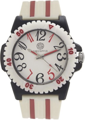 ShoStopper SJ60060WMD1100 Red & White Analog Watch  - For Men   Watches  (ShoStopper)