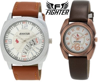 

Fighter New Stylish Casual Couple Combo 706-621 Wrist Watch - For Men & Women