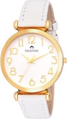Swisstone CK301-WHT-GOLD Analog Watch  - For Women   Watches  (Swisstone)