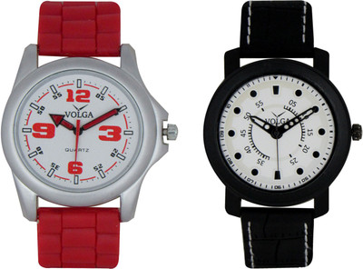 

Volga Branded Leather Quality Designer Dial Diwali Special Combo78 Designer Sport Looks WaterProof Mens Watch Watch - For Men