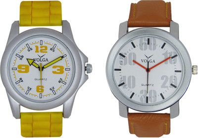 

Volga Branded Leather Quality Designer Dial Diwali Special Combo122 Designer Sport Looks WaterProof Mens Watch Watch - For Men