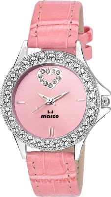 Marco DIAMOND MR-LR 6001 PINK Analog Watch  - For Women   Watches  (Marco)