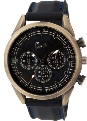 Cavalli Antique Bronze Case With Blue Mineral Glass Analog Watch  - For Men   Watches  (Cavalli)