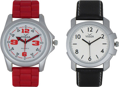 

Volga Branded Leather Quality Designer Dial Diwali Special Combo74 Designer Sport Looks WaterProof Mens Watch Watch - For Men