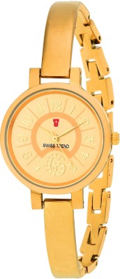 Swiss Trend ST2183 Goldish Analog Watch  - For Girls   Watches  (Swiss Trend)