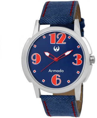 Armado AR-031 Blue Red Denim Elegant Modern Corporate Collection Analog Watch  - For Men   Watches  (Armado)