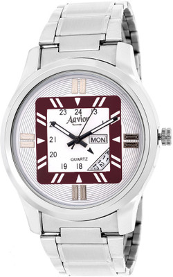 Aavior Fashion White AA.204 Day and Date Watch - For Men