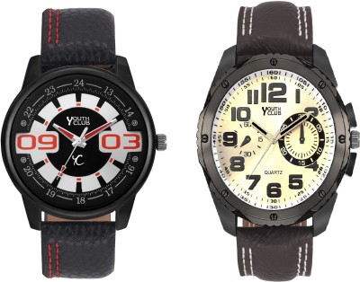 Youth Club COMBO-BLK13HK125 URBAN BOYS PAIR Analog Watch  - For Boys   Watches  (Youth Club)