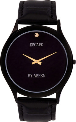 

Aspen AM0102 Ionic Black and Gold Plated Watch - For Men