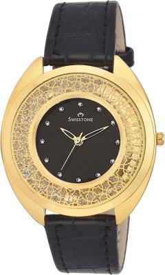 Swisstone JEWELS-LR051-BLK Analog Watch  - For Women   Watches  (Swisstone)