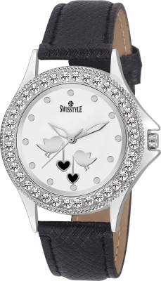 Swisstyle SS-LR332-WHT-BLK Analog Watch  - For Women   Watches  (Swisstyle)
