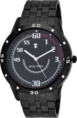 Swiss Trend ST2174 Black Robust Analog Watch  - For Men   Watches  (Swiss Trend)