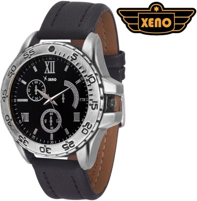 Xeno BN_C10D325_OLD Date Day Chronograph Pattern Black Leather Black Dial New Look Fashion Stylish Modish Watch  - For Boys   Watches  (Xeno)