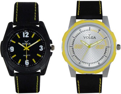 Volga Branded Leather Quality Designer Dial Diwali Special Combo341 Designer Sport Looks WaterProof Mens Watch Analog Watch  - For Men   Watches  (Volga)