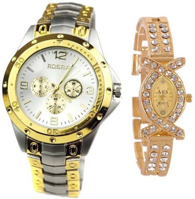OpenDeal Rosra AKS Stylish Couple Watch OR010 Analog Watch  - For Couple   Watches  (OpenDeal)