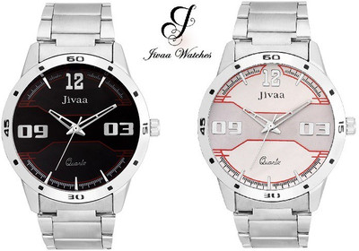 Jivaa JV_5379 Silver~fting Combo Watch - For Men